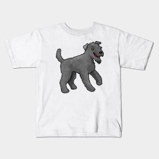 Dog - Kerry Blue Terrier - Black Kids T-Shirt